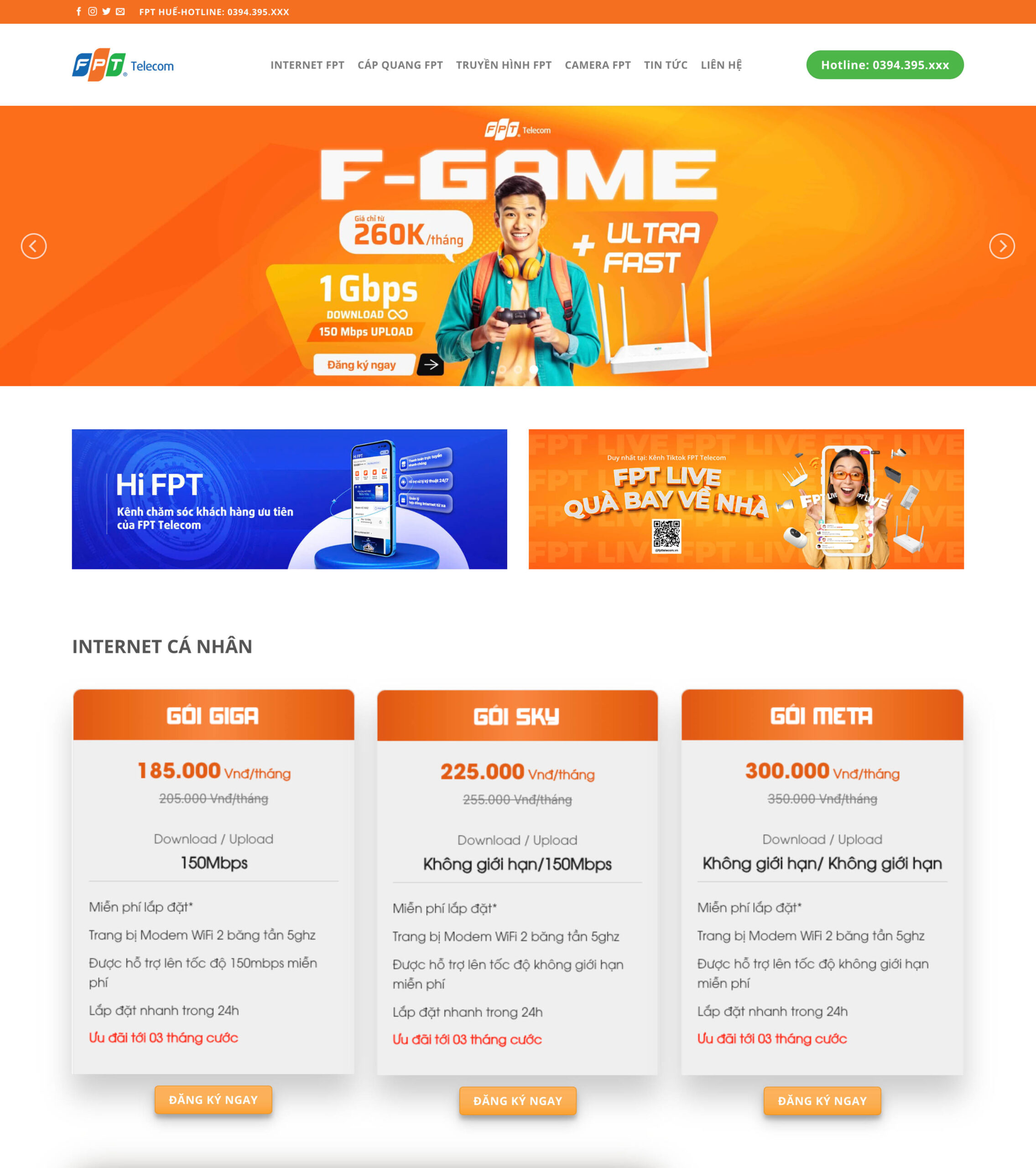 Theme Wordpress Lắp Mạng FPT 2