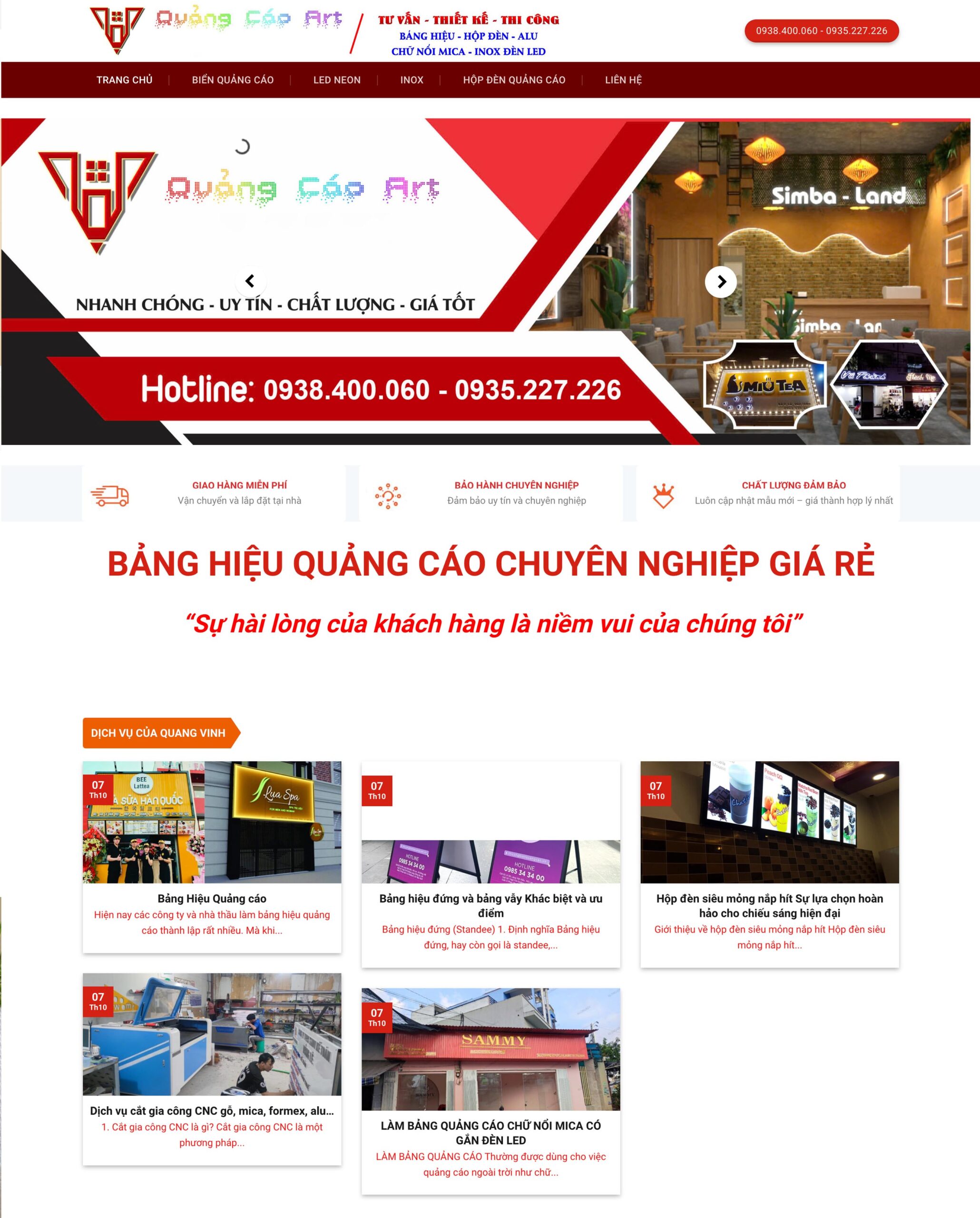 Theme WordPress Biển Quảng Cáo 3