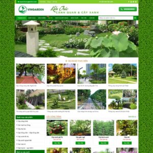Theme WordPress bán cây xanh, kiến trúc cảnh quan