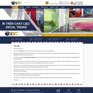 Theme WordPress dịch vụ thi công dán decal