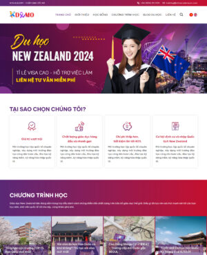 Theme WordPress Tư vấn Du học New