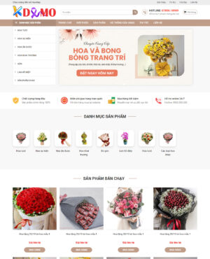 Theme WordPress Hoa trang trí