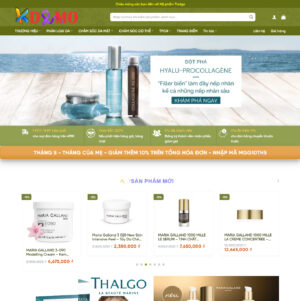 Theme WordPress Mỹ phẩm Thalgo