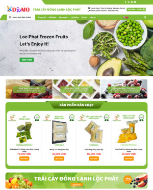 Theme WordPress Trái cây đông lạnh
