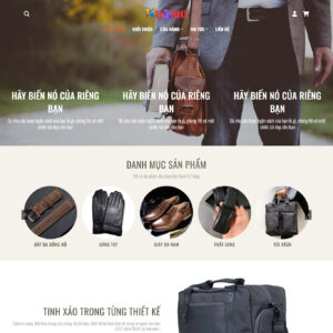 Theme WordPress Sản phẩm Túi da