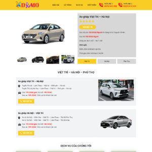 Theme WordPress Dịch vụ thuê xe ghép