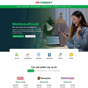 Theme WordPress vay vốn, tài chính 03