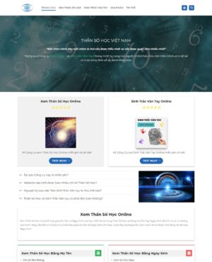 Theme WordPress Thần số học