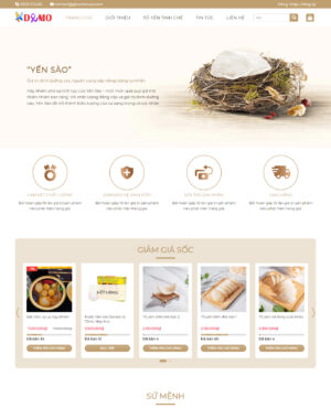 Theme WordPress Bán Yến sào