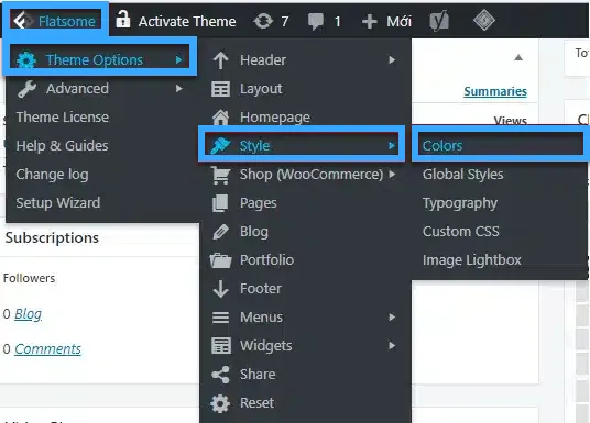 Hướng dẫn cách custom theme Flatsome WordPress chi tiết từ A-Z 32 Style option