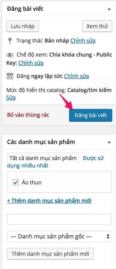 Đăng sản phẩm